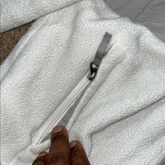 The North Face Kids Two-Tone Gray and White Puffer Jacket - Picture 2 of 4